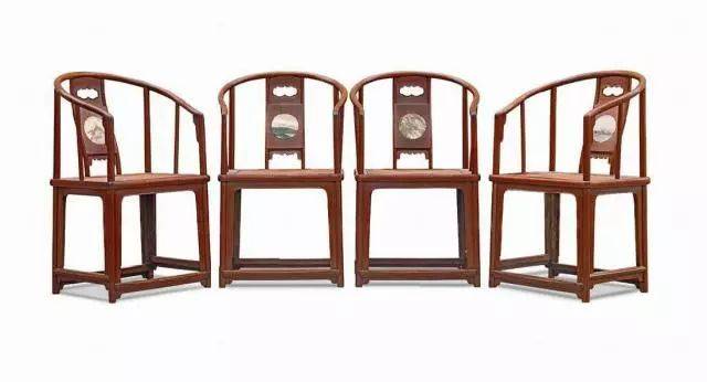 如坐春风—— 一堂黄花梨镶大理石圈椅_搜狐网