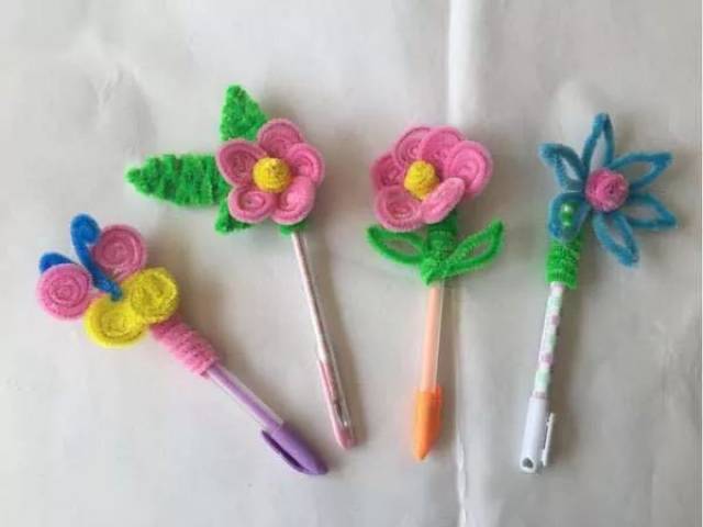 【手工教案】创意diy手工教案——漂亮的花朵笔帽