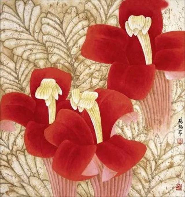 一花独秀,杨瑞芬工笔花鸟的大境界