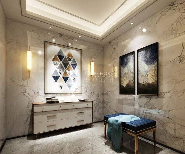 263m² 大平层 ,设计师轻松演绎现代轻奢之风_搜狐网