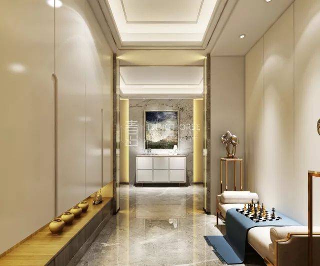 263m² 大平层 ,设计师轻松演绎现代轻奢之风_搜狐网