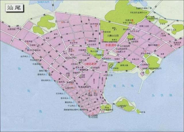 汕尾镇地图,,谷歌_大山谷图库