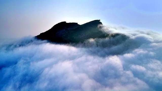 6月7日, 諸城竹山,障日山一帶出現瑰麗雲海景觀, 浩瀚縹緲的雲海, 與