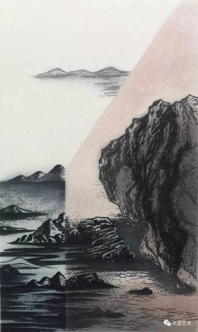92x55cm 指导教师:孙世亮 创作说明: 研究方向为现代水印木刻版画