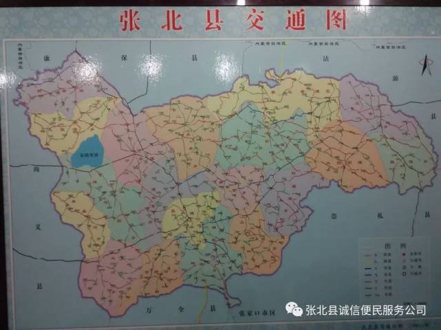 张北县乡镇地图图片
