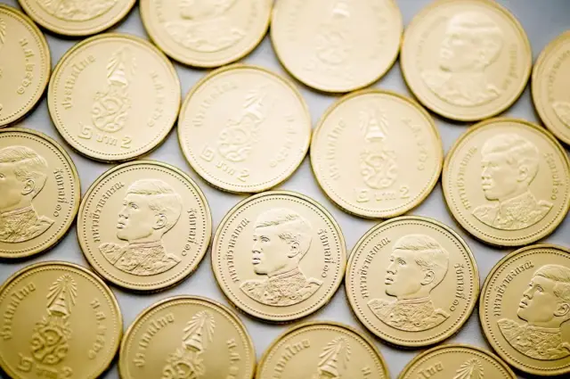 泰国新版2泰铢硬币,中国造!