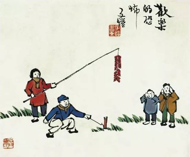 丰子恺画童趣,丰子恺简笔画,丰子恺的画简笔画_大山谷图库
