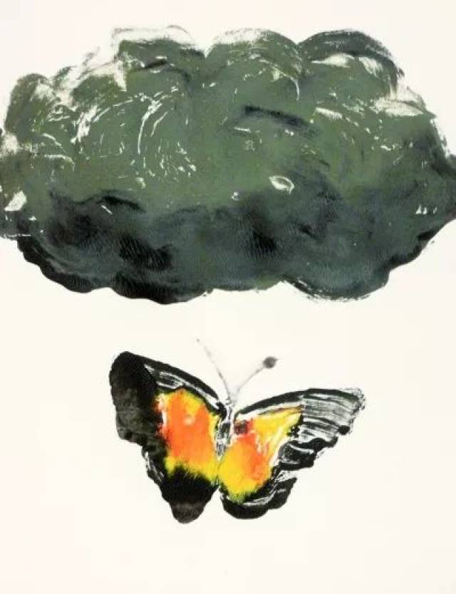 蝴蝶1(版画) 30×24厘米 2018年 贾博尔·布赖兹奈 匈牙利