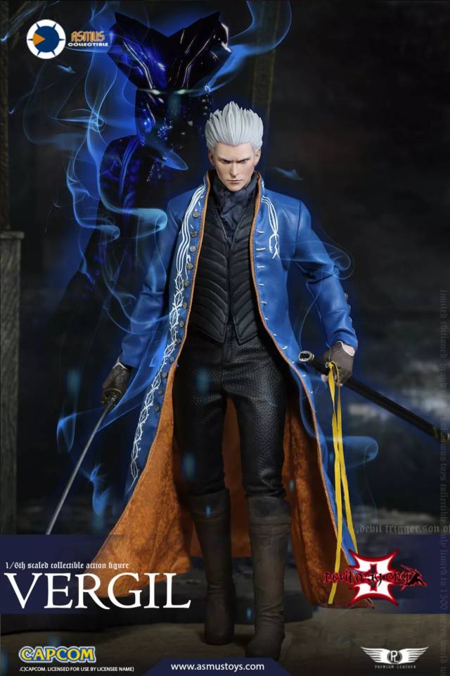 asmus toys 新品:1/6《鬼泣3》系列 维吉尔(vergil 可动人偶