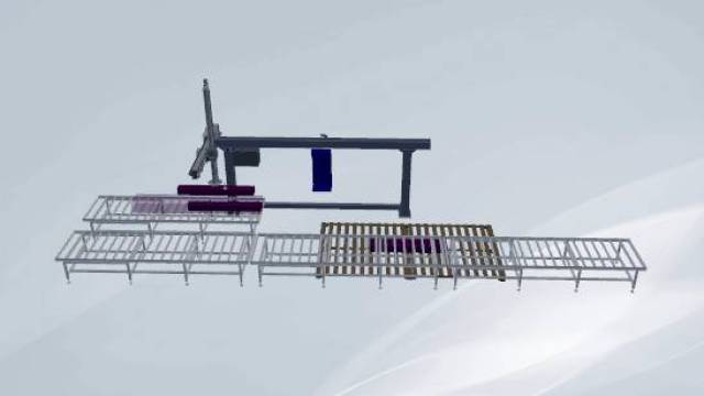 全自动草捆捡拾码垛机,运输和码垛机模型合集