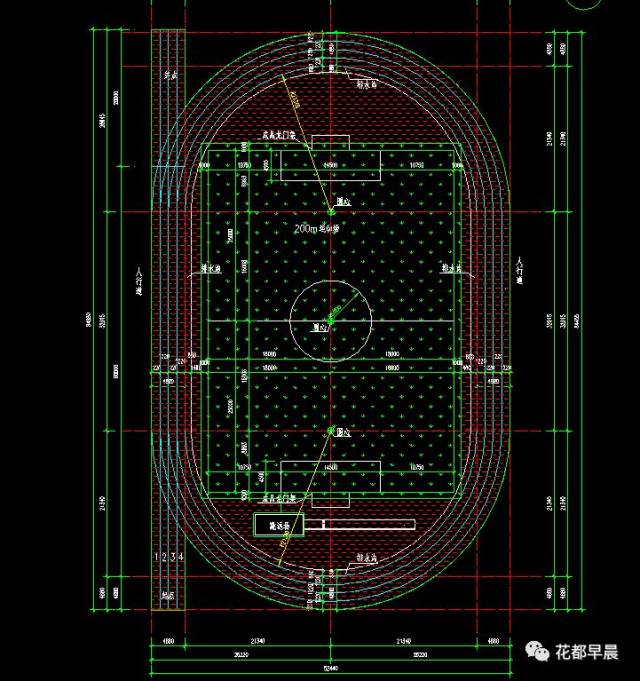 運動場平面圖圖例 該項目的實施將有力提升花都區校園的基礎配套設施