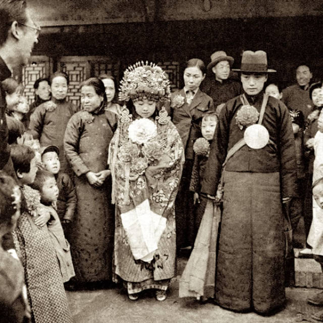 传统的北京婚礼.