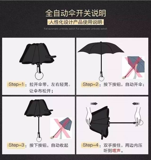 全自动雨伞,一年四季出行必不可少!十骨超强抗风,再大风雨也不怕!