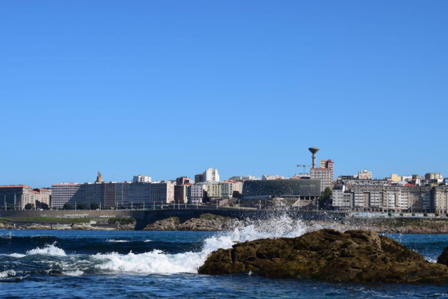 拉科鲁尼亚大西洋的阳台