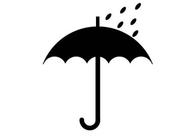a. 小心淋雨 b. 这件衣服防水 c. 这件衣服不防水 d. 不可潮湿 第13题