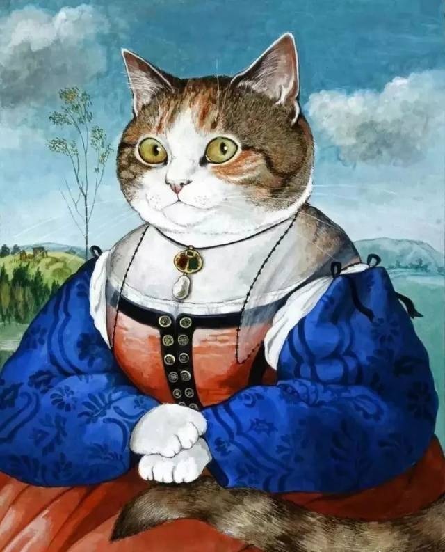 (猫咪版维纳斯的诞生) 以下作品都是基于哪些名画的呢?