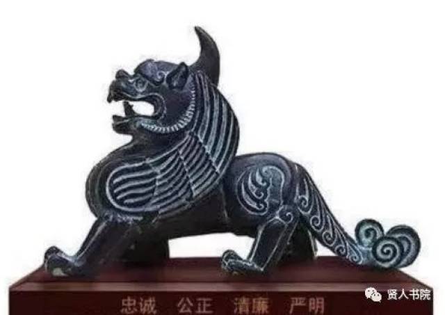 东方独角神兽豸,庄严威武.