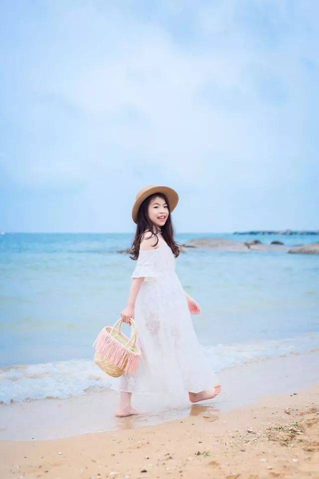 大的沿海滩涂 最广的海域面积 小model海滩度假片 出镜 model 马小雅