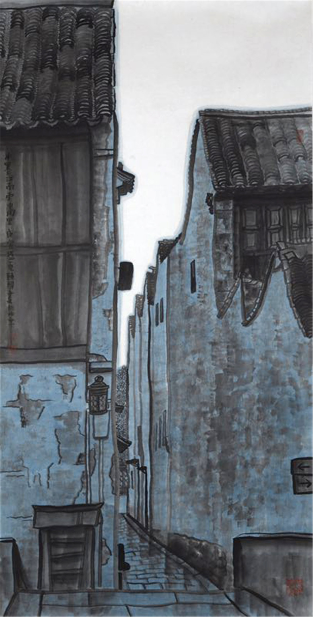 风从耳边掠过:读陈阳的水墨画