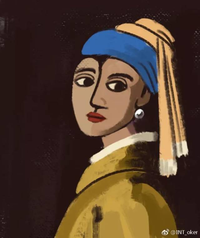 煎蛋摸鱼大赛:戴珍珠耳环的少女