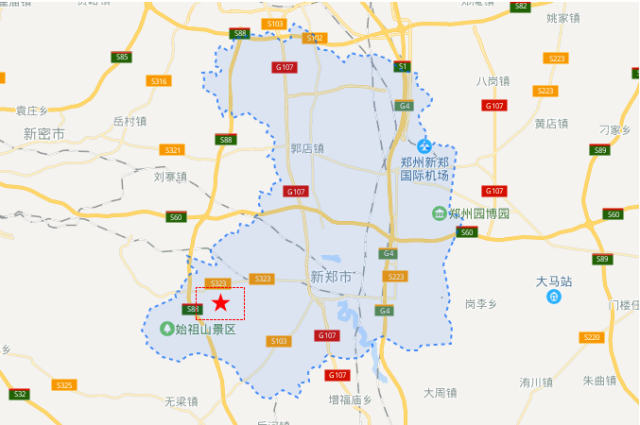 新郑市交通地图详细图片