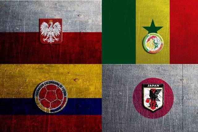 世界杯特辑h组波兰白鹰部落塞内加尔特兰加雄狮哥伦比亚南美神鹰日本