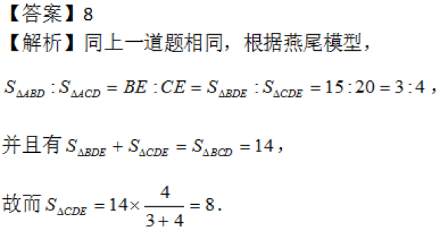 燕尾形数学图结论图片