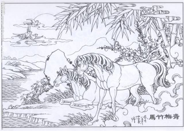 工笔白描山水,人物,花鸟(超经典)