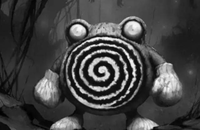 另类画风《神奇宝贝》插画,杰尼龟张牙舞爪,皮