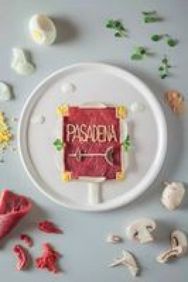 图是由100%的食物元素摆拍完成, 由专注于食物造型的阿根廷女艺术家