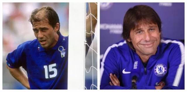 意大利国家队前教练孔蒂植发后年轻10岁