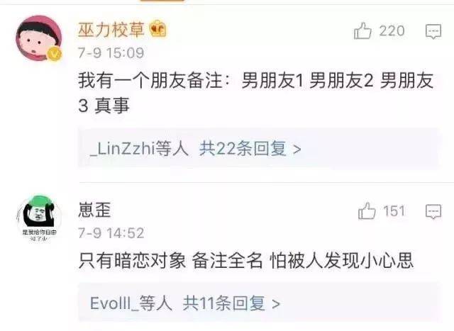 男生都是怎麼備註女朋友的?真是甜膩啊!