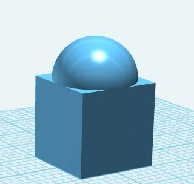 在六面体六个面上分别添加文字1,2,3,4,5,6:选中一个面,如上视图选中