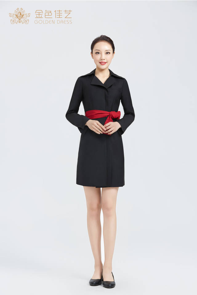 法航空姐制服职业装团体定制定做