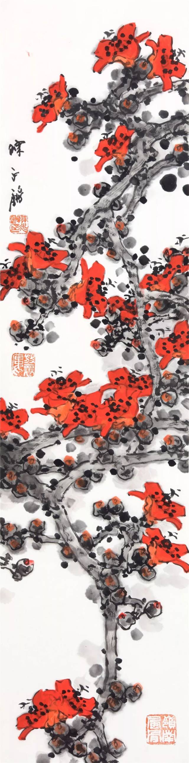 红棉 138×34cm 2017年(广州艺术艺博院收藏)