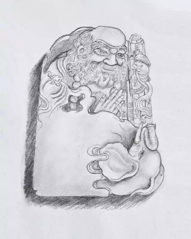 有裂翡翠原石,竟被大师加工出,冰种骑象罗汉尊神 .