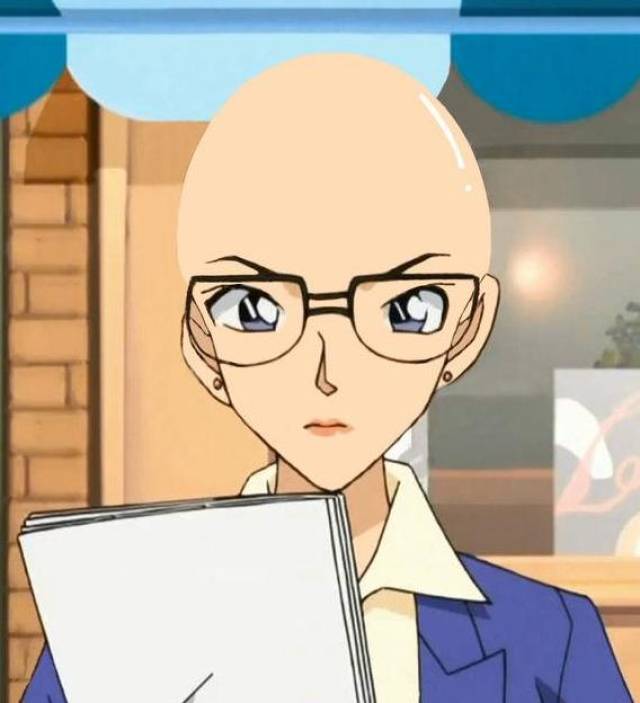 当柯南里的角色变成光头,小兰的样子太好笑了!-动漫频道-手机搜狐