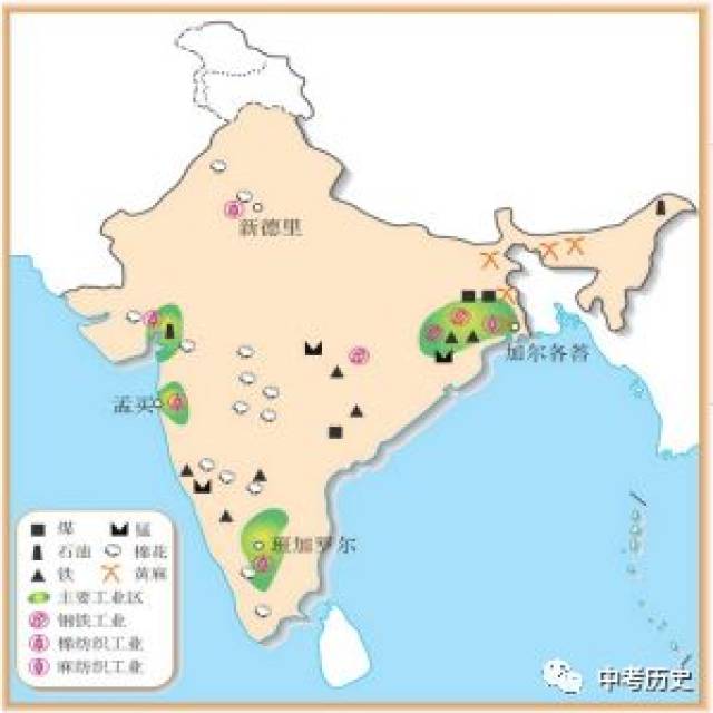 印度半岛农业分布图图片