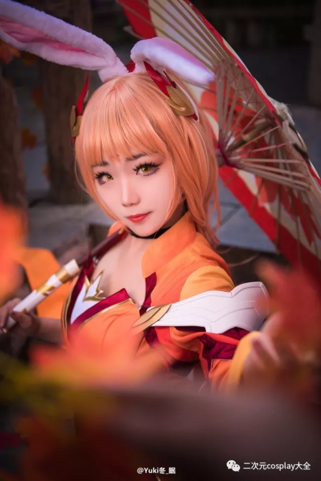 射手英雄,coser@yuki冬_眠给我们带来了王者荣耀幻舞玲珑公孙离cos,天