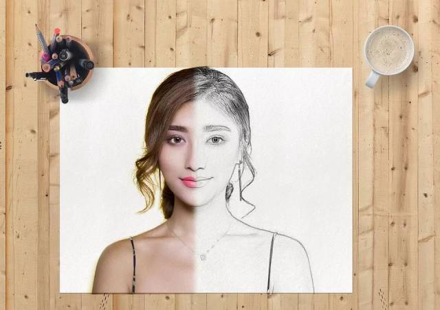 ps打造人脸半素描效果,你会吗?