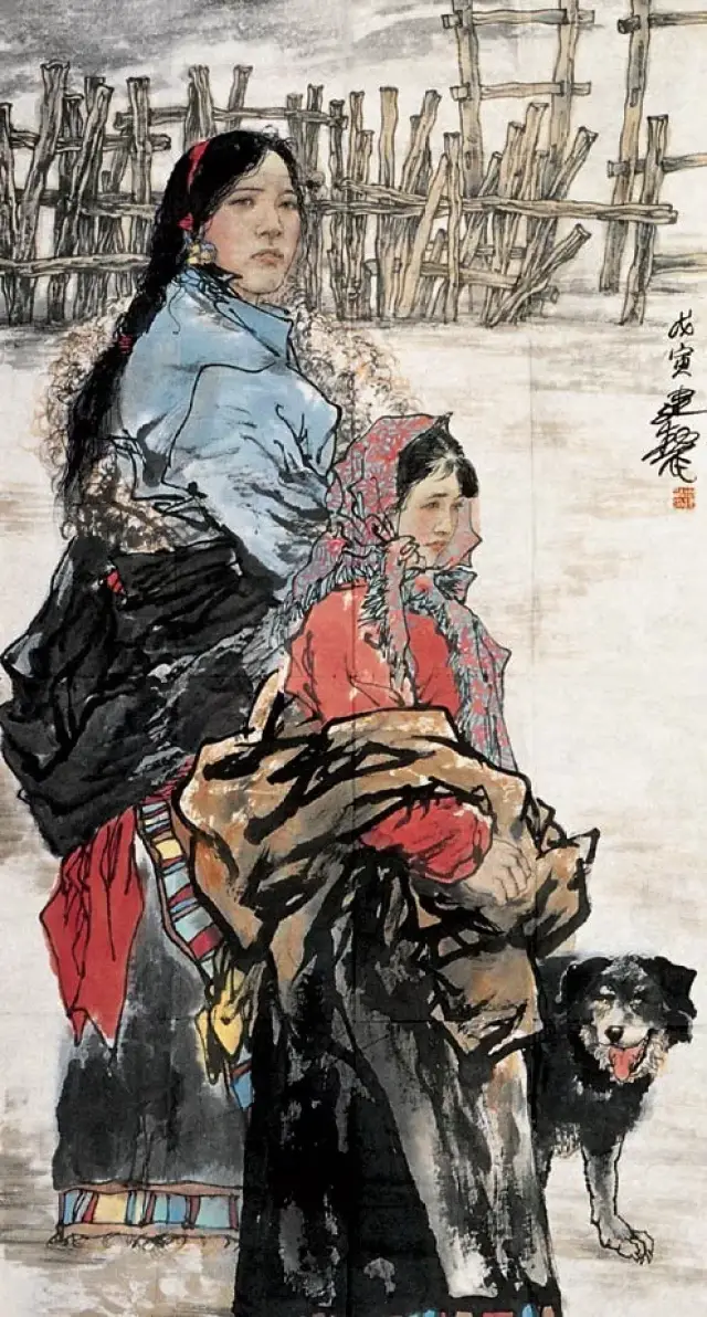 毕建勋水墨写意人物画欣赏