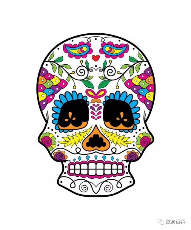 并不恐怖的彩色骷髅头