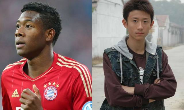 2,阿拉巴撞脸张一山