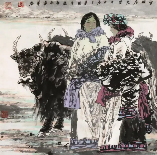 毕建勋水墨写意人物画欣赏