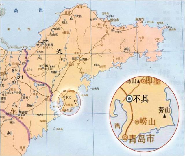 青州 长广郡 不其县 北魏历史地图