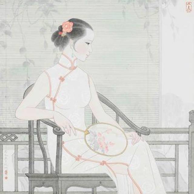 浅议何家英；张见工笔人物画审美特征，貌若天仙的工笔人物赏析！_搜狐网