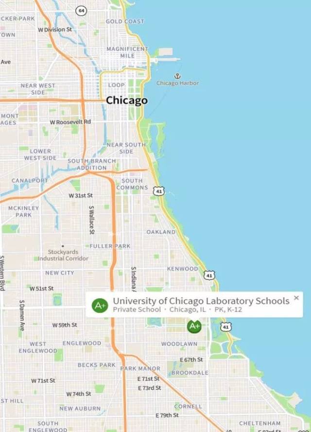 芝加哥卫星地图图片
