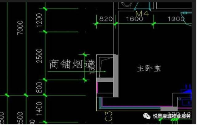 关于悦景康城商业烟道配套施工情况说明