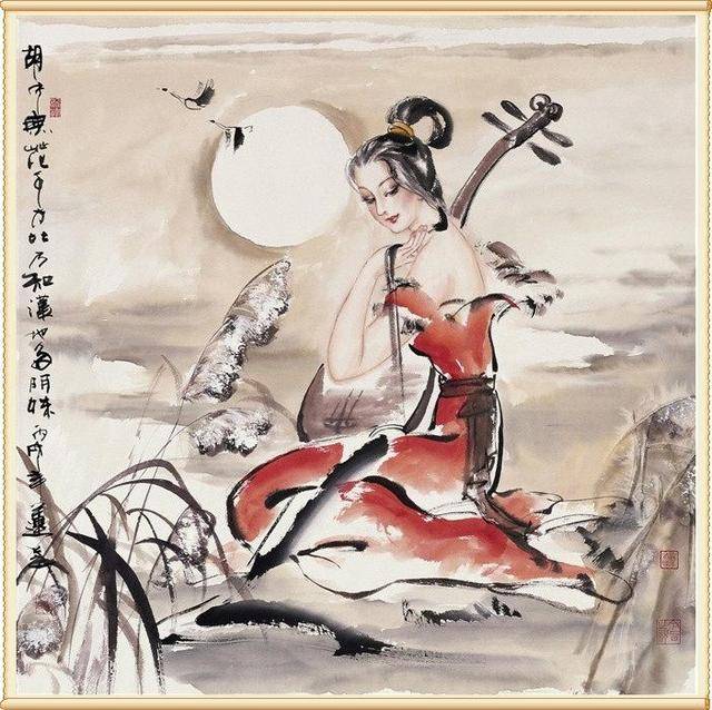 大幅値下げ！仕女図　水墨画　水彩画 91Mm4s1POhL._UF350,350_QL50_.jpg