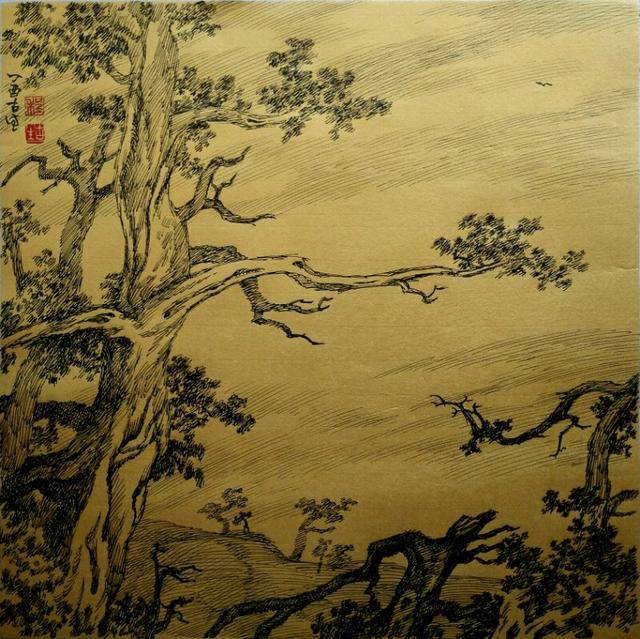钢笔画家程庆拾先生的作品分享